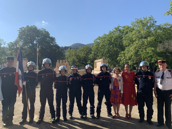 Samedi 13 juillet 2024 - Montpellier - Esplanade du Peyrou - Traditionnelle cérémonie de la fête nationale.