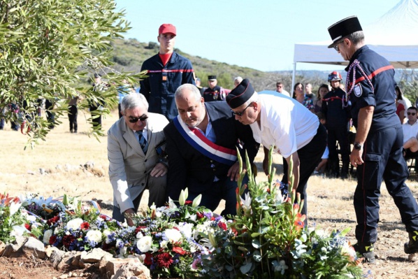 10 août 2024 - Gabian - Cérémonie en la mémoire du caporal Jérémy BEIER, sapeur-pompier mort au feu le 10 août 2016.