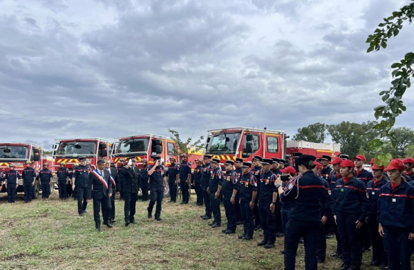 Dimanche 8 septembre 2024 - Galargues - Cérémonie en la mémoire de l'adjudant Dominique BARASCUD, sapeur-pompier décédé en service commandé.