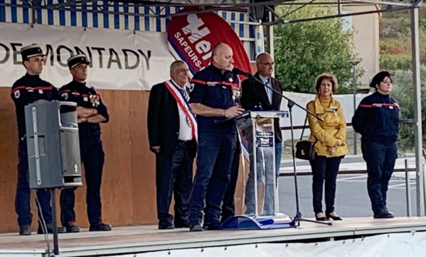 Jeudi 3 octobre 2024 - Montady - Prise de commandement du centre de secours.