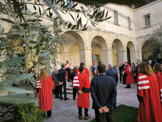 Mardi 12 novembre 2024 - Montpellier - Faculté de Droit - Commémoration de tous les morts pour la France