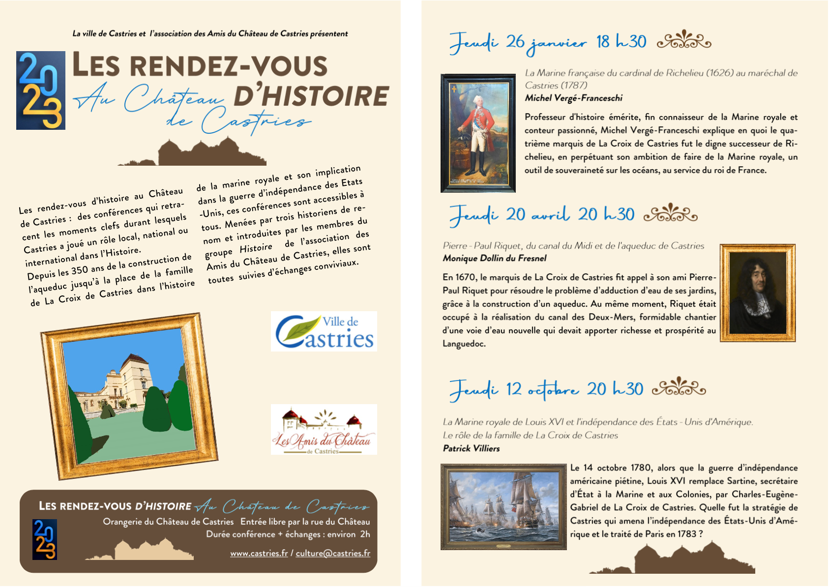 Conférence - Exposition - Les amis du château de Castries