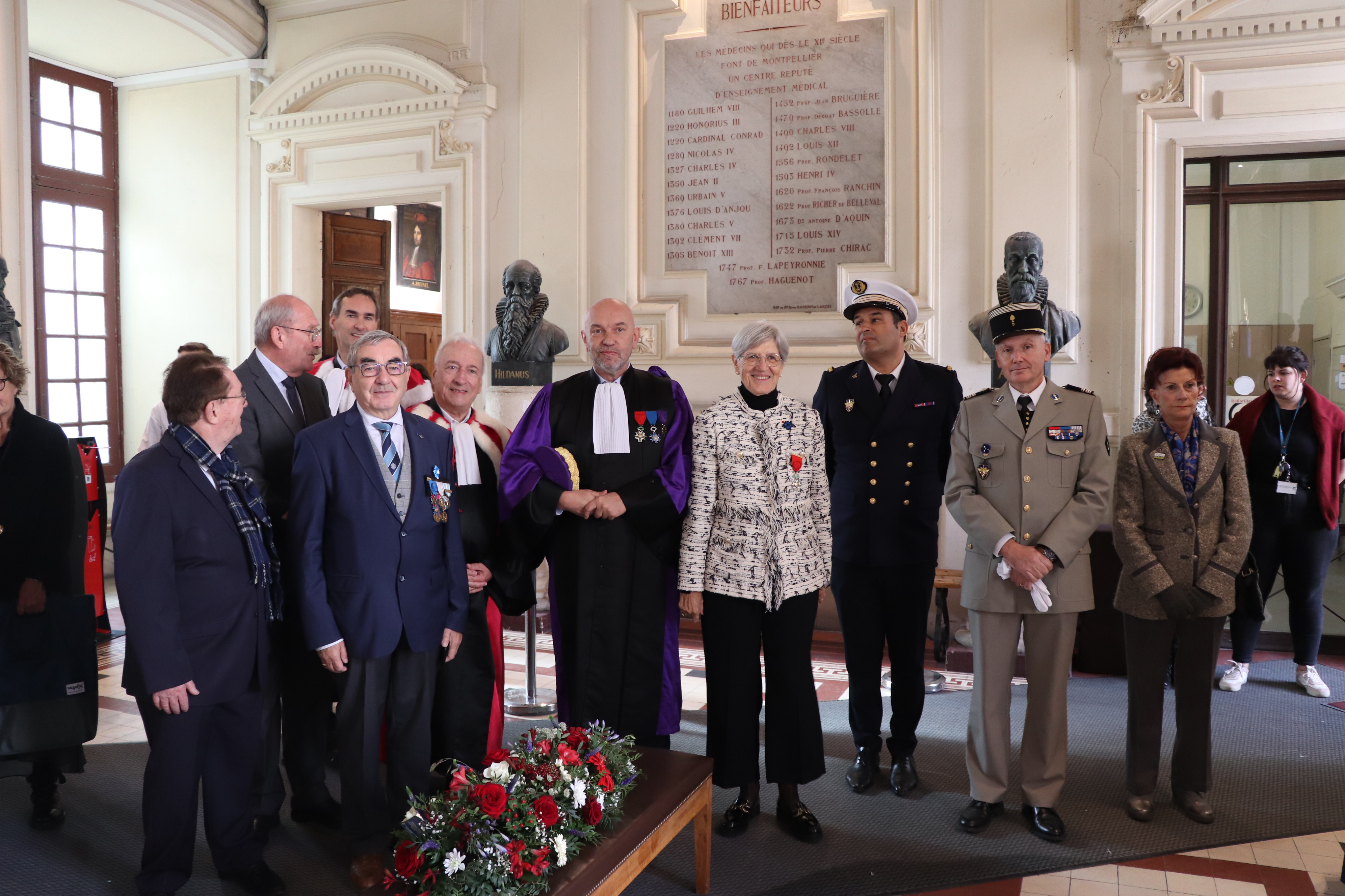 10 novembre 2023 - Commémoration de l'Armistice du 11 novembre 1918 - Faculté de Médecine de Montpellier.