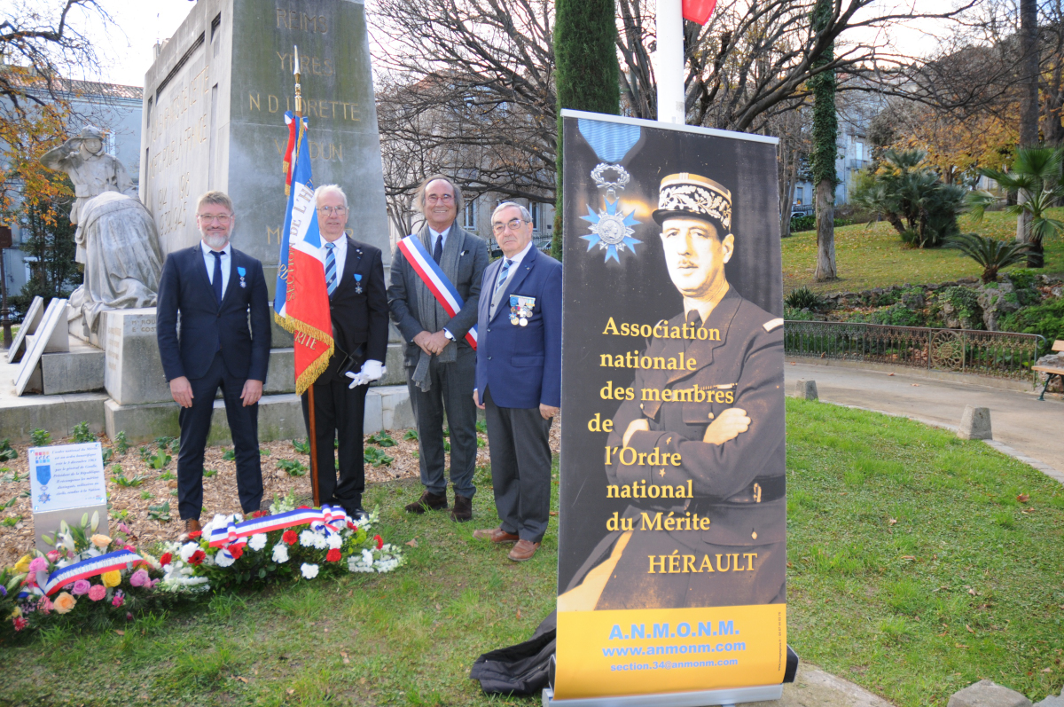 20 décembre 2023 - Sète - Commémoration du 60° anniversaire de l'ordre national du Mérite