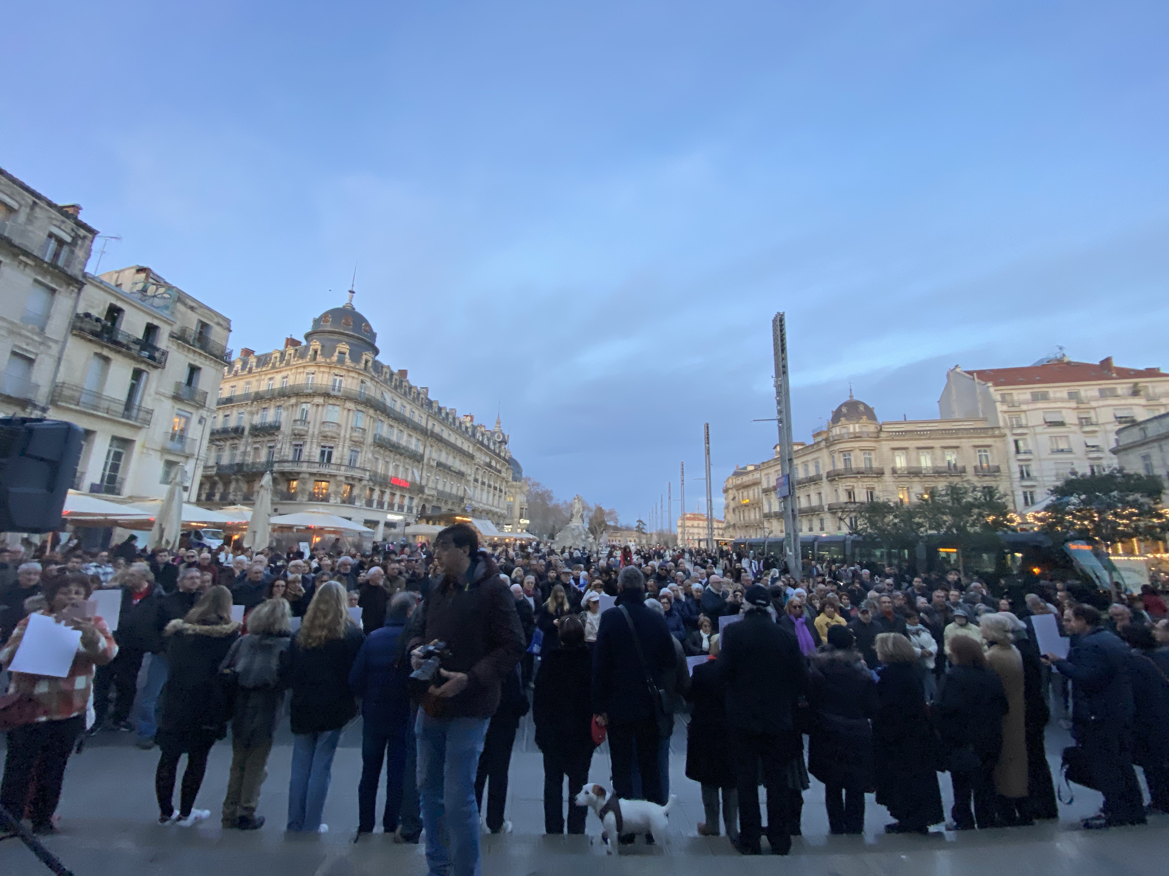 7 février 2024 - Montpellier - Hommage aux victimes françaises des terroristes du Hamas.