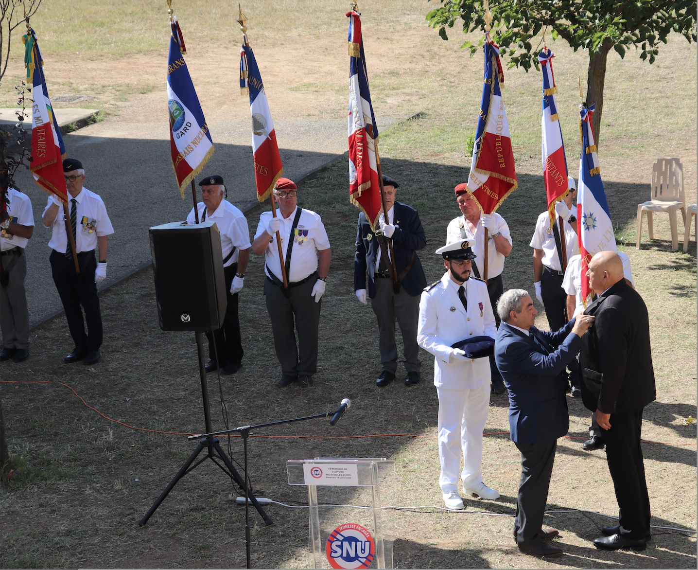 Dimanche 14 juillet 2024 - Palavas-les-Flots - Cérémonie de clôture du séjour de cohésion du SNU promotion Alice MILLIAT