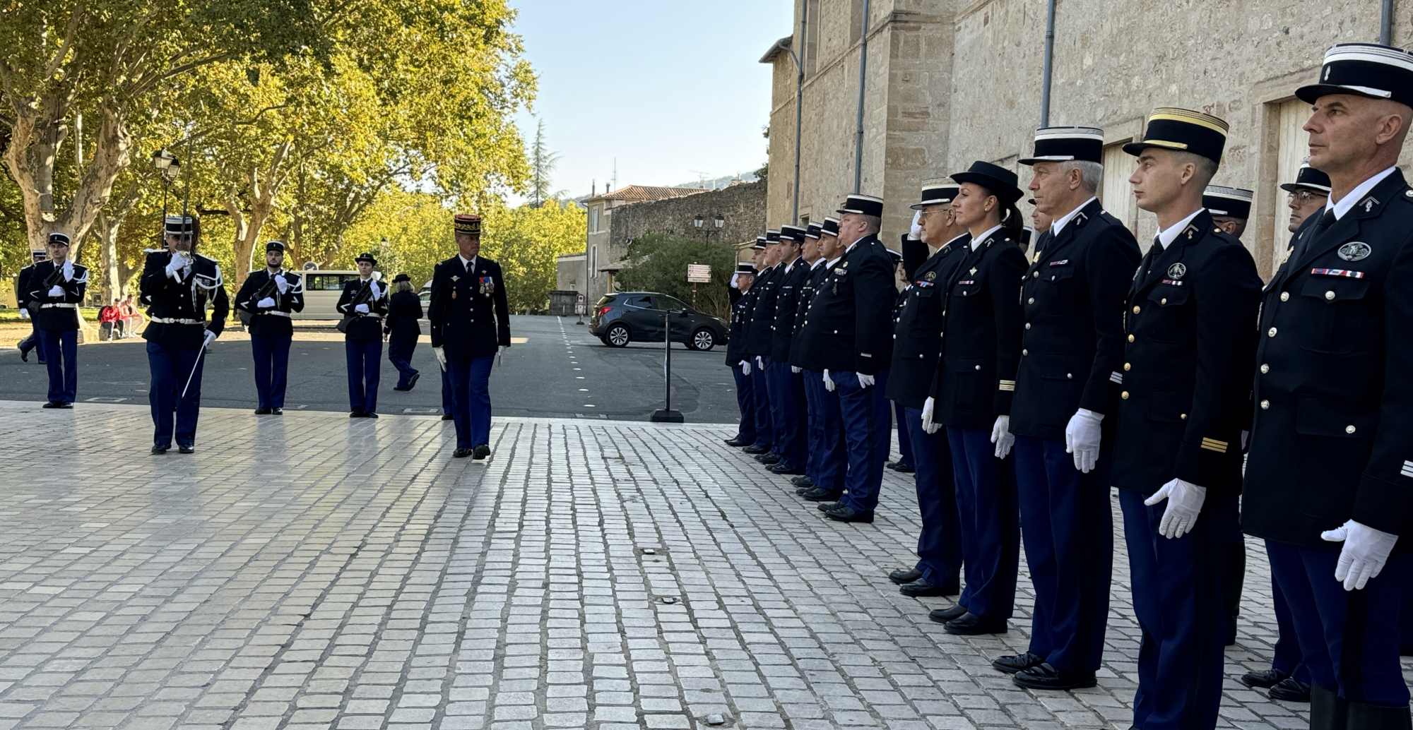 Jeudi 19 septembre 2024 - Lodève - Prise de commandement de la compagnie de gendarmerie départementale de Lodève.