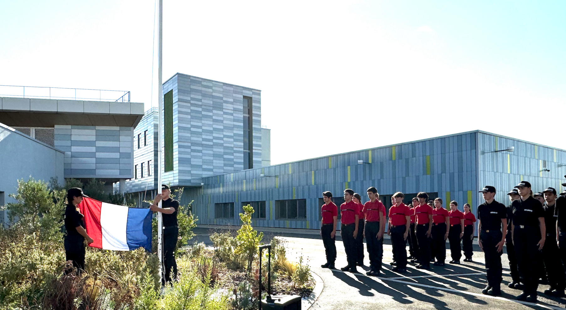 Lundi 23 septembre 2024 - Gignac - Cérémonie d'installation de la nouvelle promotion des élèves du BCP Métiers de la sécurité.