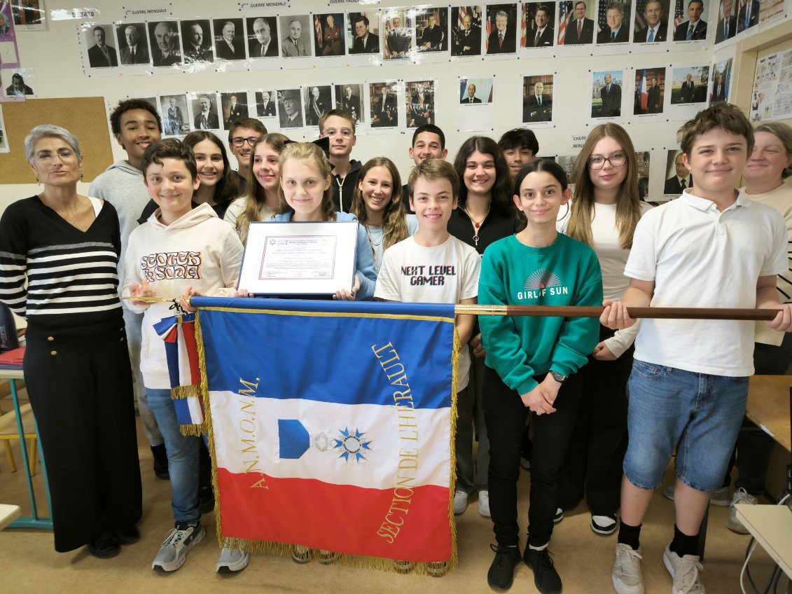 10 octobre 2024 - Montpellier - Collège La Providence - Communication sur la symbolique du drapeau national