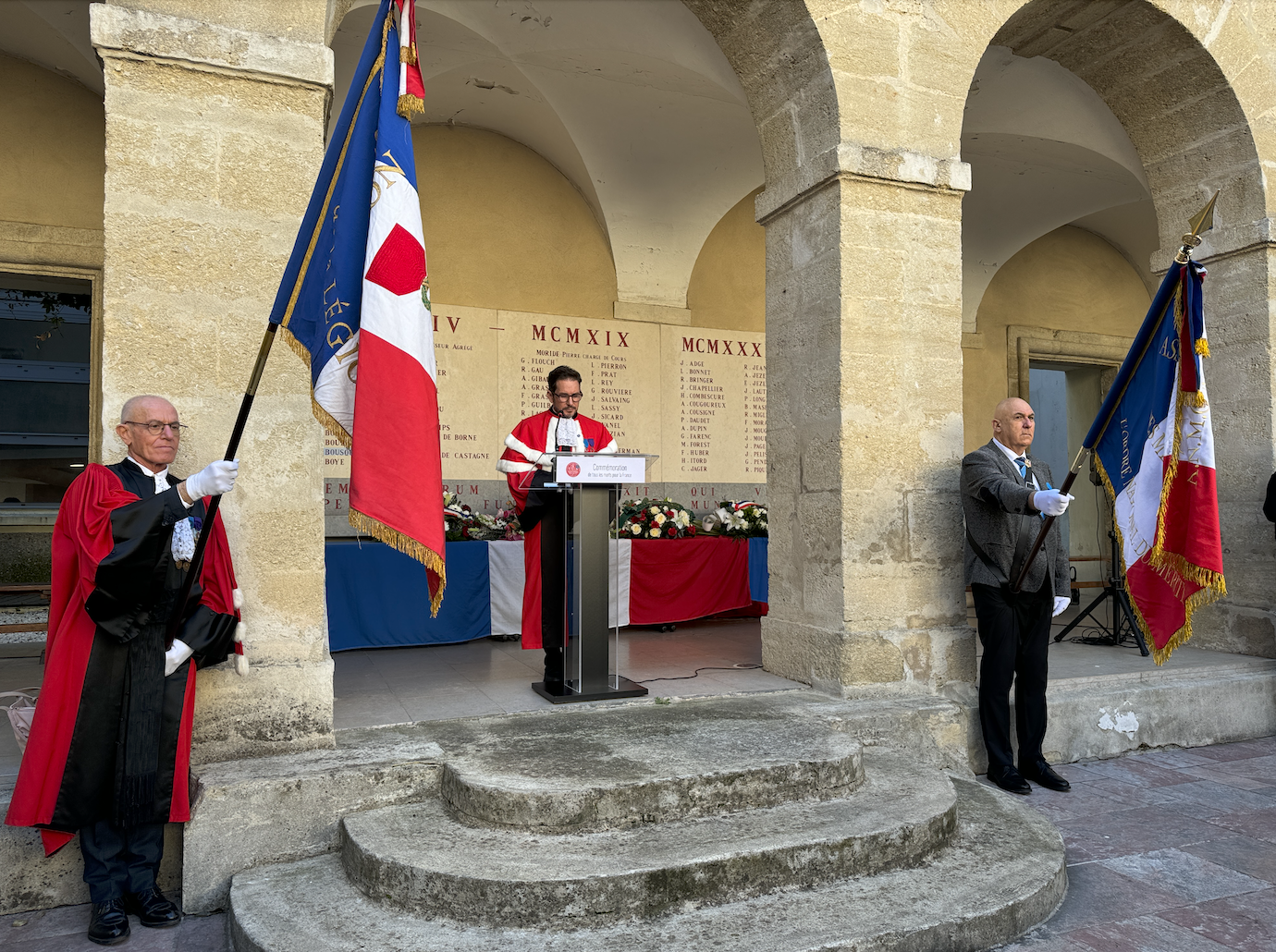 Mardi 12 novembre 2024 - Montpellier - Faculté de Droit - Commémoration de tous les morts pour la France