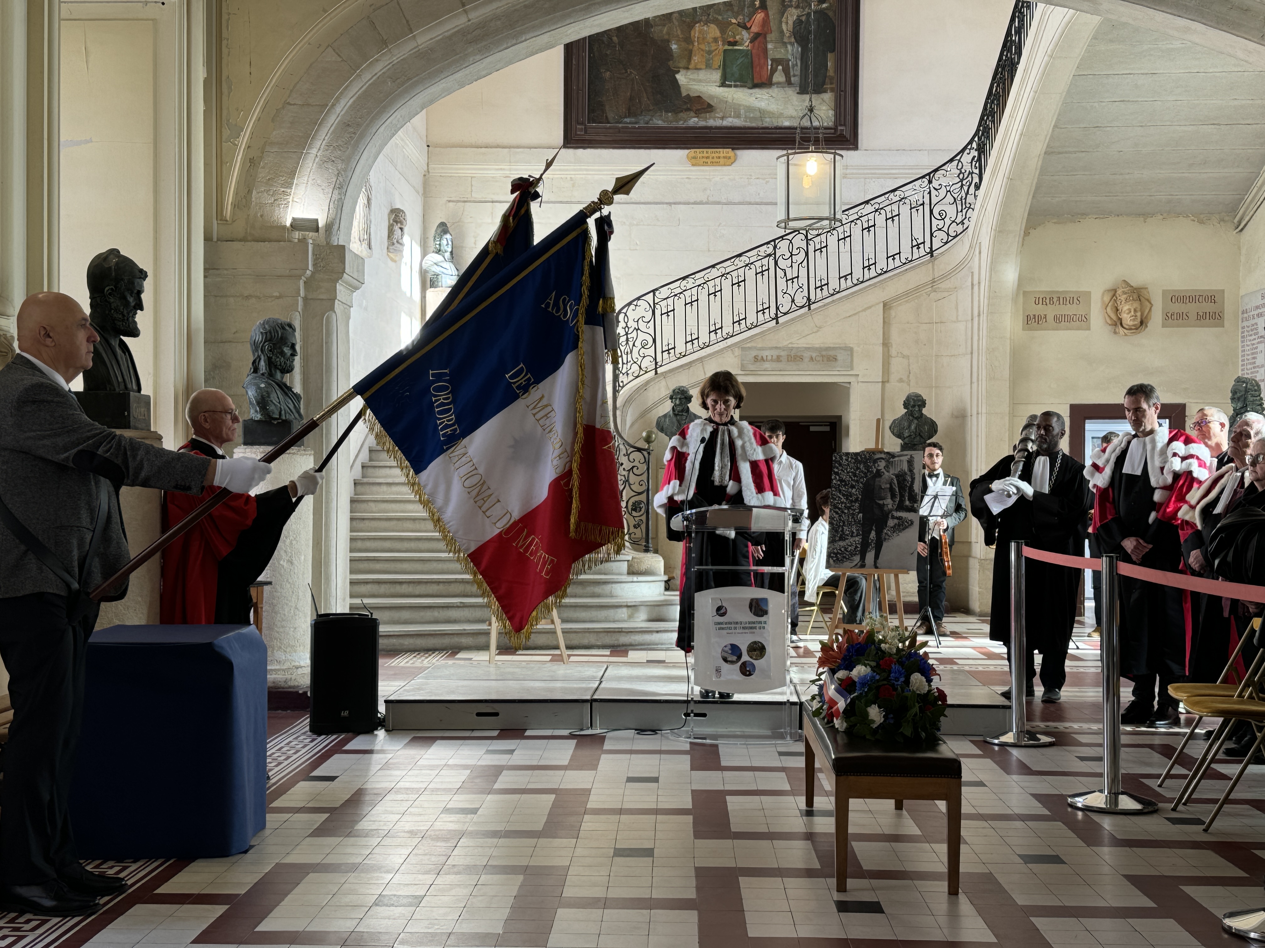 Mardi 12 novembre 2024 - Montpellier - Faculté de Médecine - Commémoration de la signature de l'Armistice.