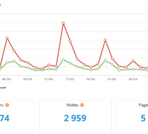 Statistiques visites octobre 2024